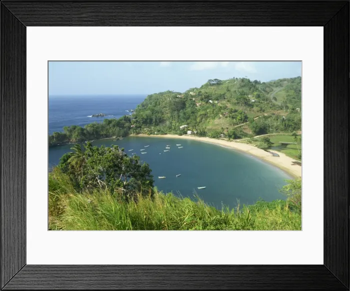 Framed Print : Parlatuvier Bay Framed Print : Parlatuvier Bay