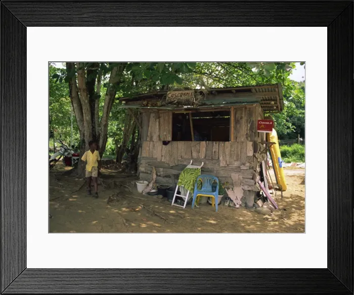 Framed Print : An old shack on the beach selling food and drinks Framed Print : An old shack on the beach selling food and drinks