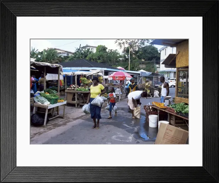 Framed Print : Fruit and vegetable market at Scarborough Framed Print : Fruit and vegetable market at Scarborough