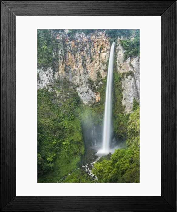 Framed Print : 120m Sipisopiso Waterfall, Lake Toba (Danau Toba), North Sumatra, Indonesia, Southeast Asia Framed Print : 120m Sipisopiso Waterfall, Lake Toba (Danau Toba), North Sumatra, Indonesia, Southeast Asia