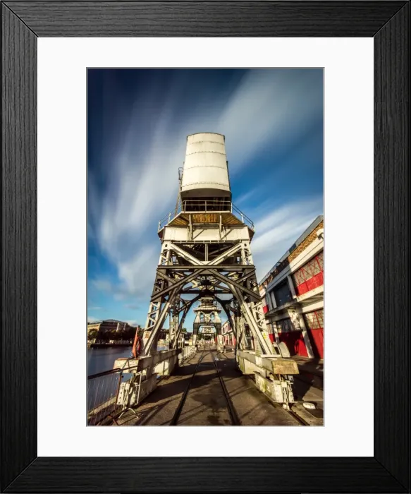 Framed Print : The Old Electric Cranes, Harbourside, Bristol, England, United Kingdom, Europe Framed Print : The Old Electric Cranes, Harbourside, Bristol, England, United Kingdom, Europe