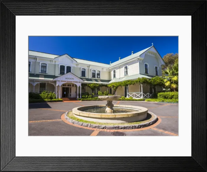Framed Print : Mission Estate Winery, Napier, Hawkes Bay Region, North Island, New Zealand, Pacific Framed Print : Mission Estate Winery, Napier, Hawkes Bay Region, North Island, New Zealand, Pacific