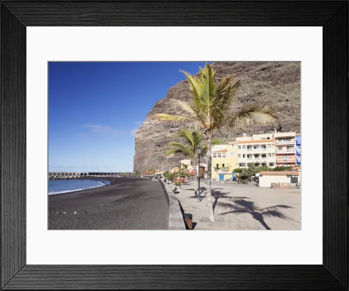 Framed Print : Beach of Puerto de Tazacorte, La Palma, Canary Islands, Spain, Atlantic, Europe Framed Print : Beach of Puerto de Tazacorte, La Palma, Canary Islands, Spain, Atlantic, Europe