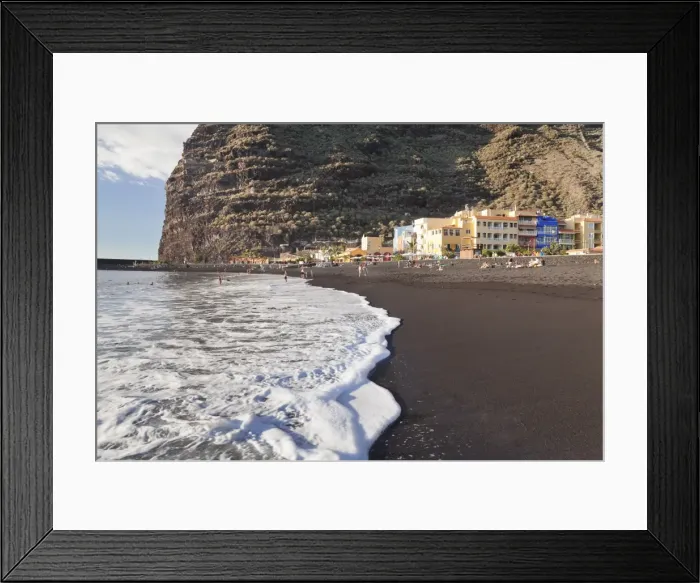 Framed Print : Playa del Puerto Beach of Puerto de Tazacorte, La Palma, Canary Islands, Spain, Atlantic Framed Print : Playa del Puerto Beach of Puerto de Tazacorte, La Palma, Canary Islands, Spain, Atlantic