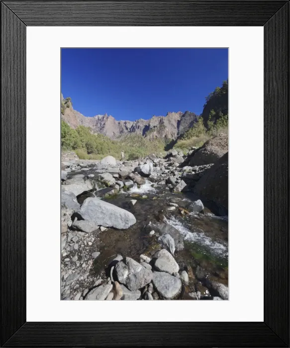 Framed Print : Rio Taburiente River, Caldera de Taburiente, Parque Nacional de la Caldera de Taburiente Framed Print : Rio Taburiente River, Caldera de Taburiente, Parque Nacional de la Caldera de Taburiente