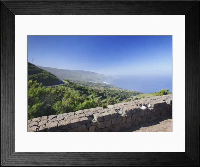 Framed Print : View from Mirador de la Tosca over the north coast, Canarian dragon tree (Dracaena draco) Framed Print : View from Mirador de la Tosca over the north coast, Canarian dragon tree (Dracaena draco)