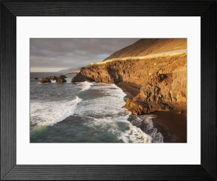 Framed Print : Zamora Beach at sunset (Playa de la Zamora) near Fuencaliente, UNESCO Biosphere Reserve Framed Print : Zamora Beach at sunset (Playa de la Zamora) near Fuencaliente, UNESCO Biosphere Reserve