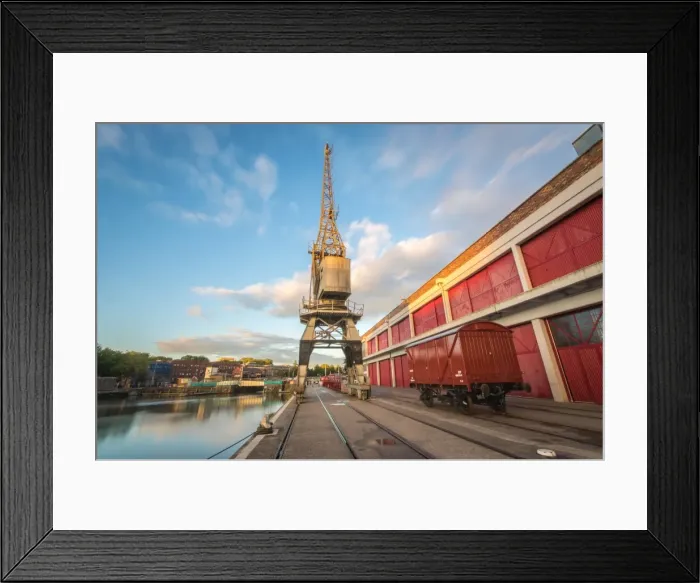 Framed Print : The Old Electric Cranes, Harbourside, Bristol, England, United Kingdom, Europe Framed Print : The Old Electric Cranes, Harbourside, Bristol, England, United Kingdom, Europe
