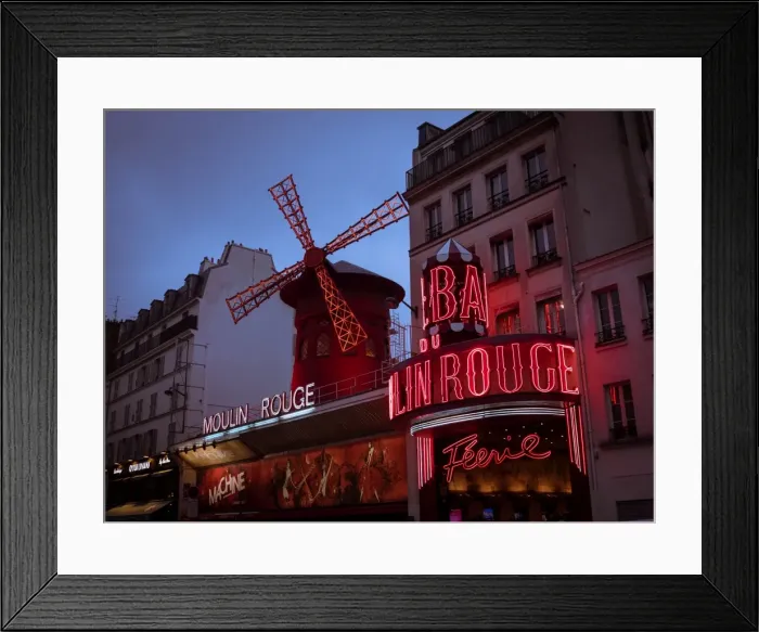 Framed Print : Moulin Rouge, Montmartre, Paris, France, Europe Framed Print : Moulin Rouge, Montmartre, Paris, France, Europe