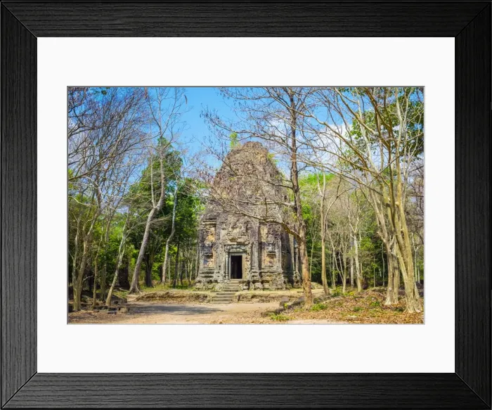 Framed Print : Pre-Angkorian temple ruins at Sambor Prei Kuk, Kampong Thom Province, Cambodia, Indochina Framed Print : Pre-Angkorian temple ruins at Sambor Prei Kuk, Kampong Thom Province, Cambodia, Indochina