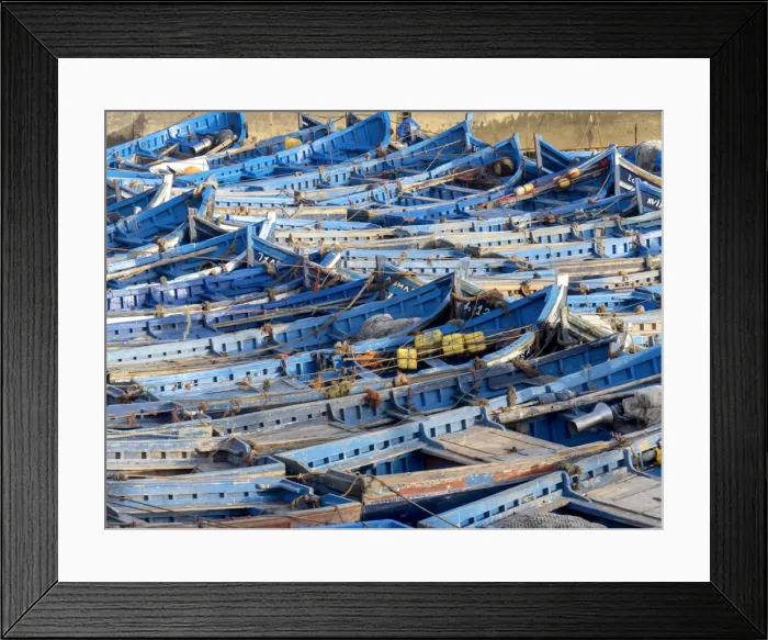 Framed Print : Morocco, Essaouira fishing port Framed Print : Morocco, Essaouira fishing port