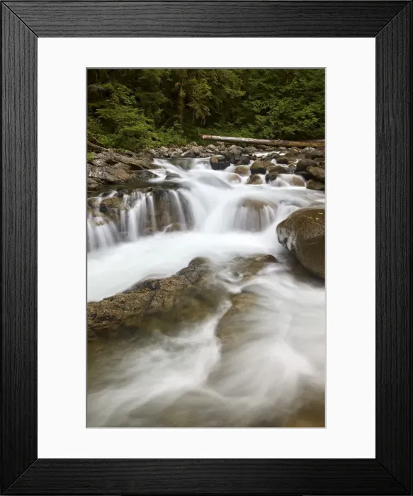 Framed Print : Cascades on Deception Creek, Mount Baker-Snoqualmie National Forest, Washington Framed Print : Cascades on Deception Creek, Mount Baker-Snoqualmie National Forest, Washington