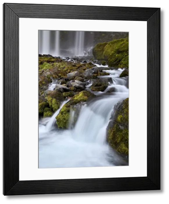 Framed Print : Tamanawas Falls, Mount Hood National Forest, Oregon, United States of America, North