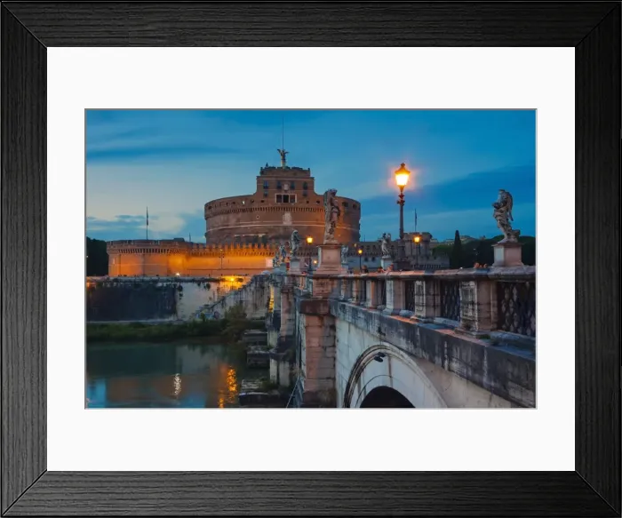 Framed Print : Mausoleum of Hadrian (Castel Sant Angelo), Ponte Sant Angelo, Tiber River, UNESCO Framed Print : Mausoleum of Hadrian (Castel Sant Angelo), Ponte Sant Angelo, Tiber River, UNESCO