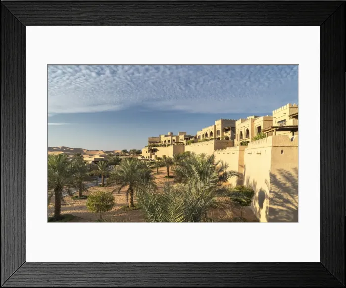 Framed Print : Qasr Al Sarab Desert Resort, a luxury resort by Anantara in the Empty Quarter Desert Framed Print : Qasr Al Sarab Desert Resort, a luxury resort by Anantara in the Empty Quarter Desert
