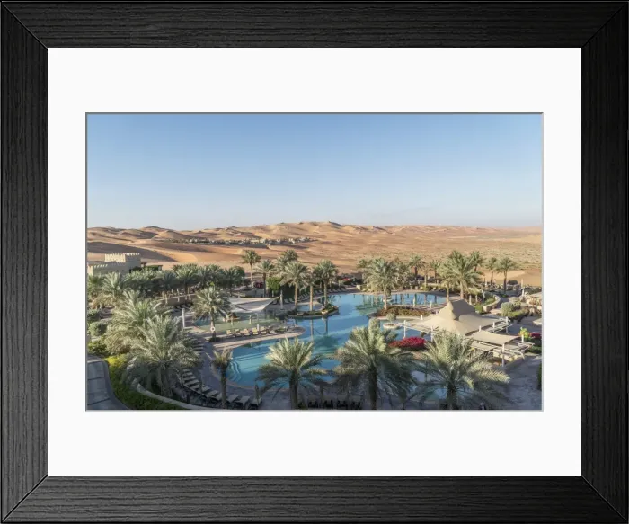 Framed Print : Qasr Al Sarab Desert Resort, a luxury resort by Anantara in the Empty Quarter Desert Framed Print : Qasr Al Sarab Desert Resort, a luxury resort by Anantara in the Empty Quarter Desert