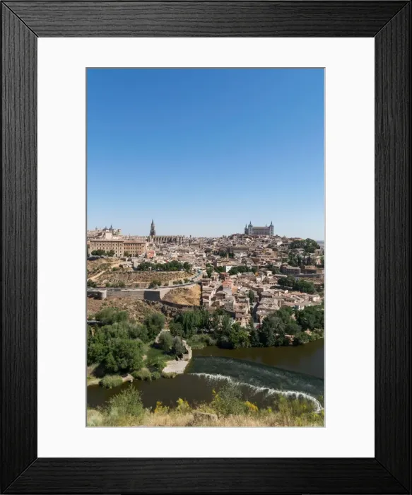 Framed Print : The River Tagus with the Alcazar and cathedral towering above the rooftops of Toledo Framed Print : The River Tagus with the Alcazar and cathedral towering above the rooftops of Toledo