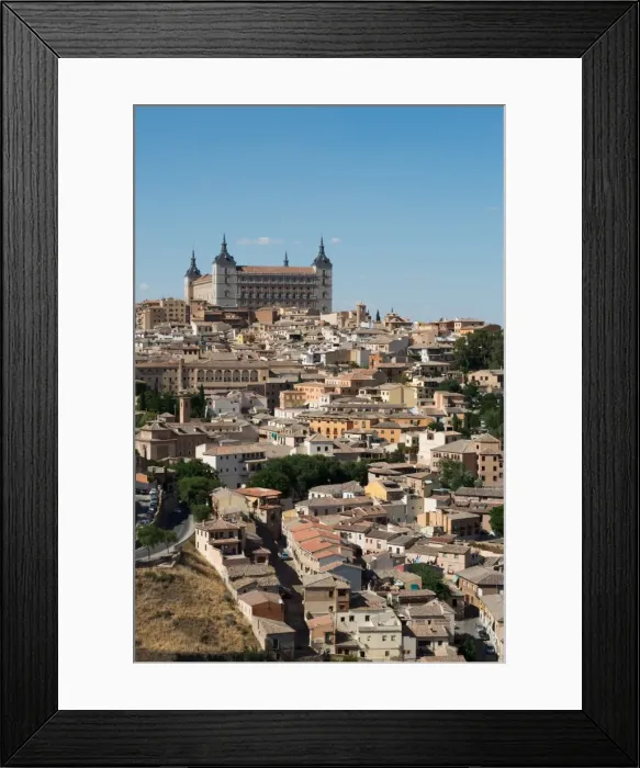Framed Print : The Alcazar towering above the rooftops of Toledo, UNESCO World Heritage Site, Castilla la Mancha Framed Print : The Alcazar towering above the rooftops of Toledo, UNESCO World Heritage Site, Castilla la Mancha