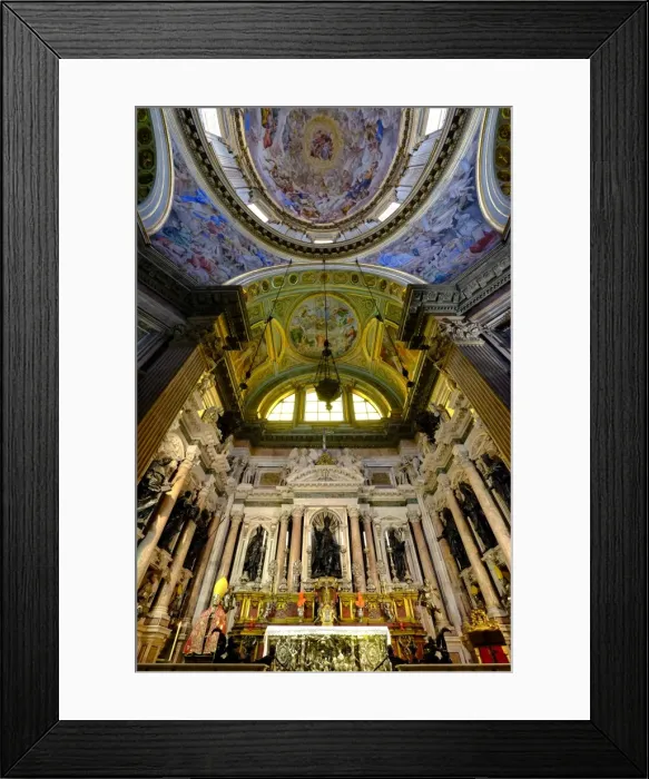 Framed Print : Royal Chapel of the Treasure of San Gennaro, Frescoes of the Dome by Domenichino Framed Print : Royal Chapel of the Treasure of San Gennaro, Frescoes of the Dome by Domenichino