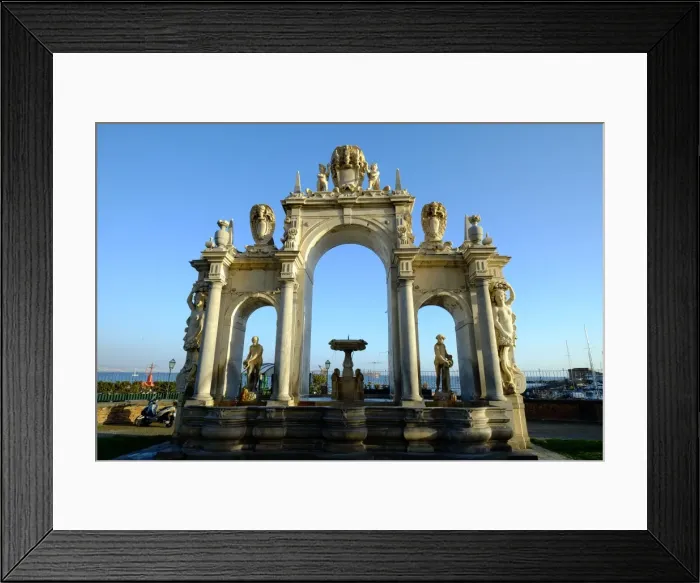 Framed Print : The Fontana del Gigante (Immacolatella) (Fountain of the Giant), a monumental fountain in Naples Framed Print : The Fontana del Gigante (Immacolatella) (Fountain of the Giant), a monumental fountain in Naples