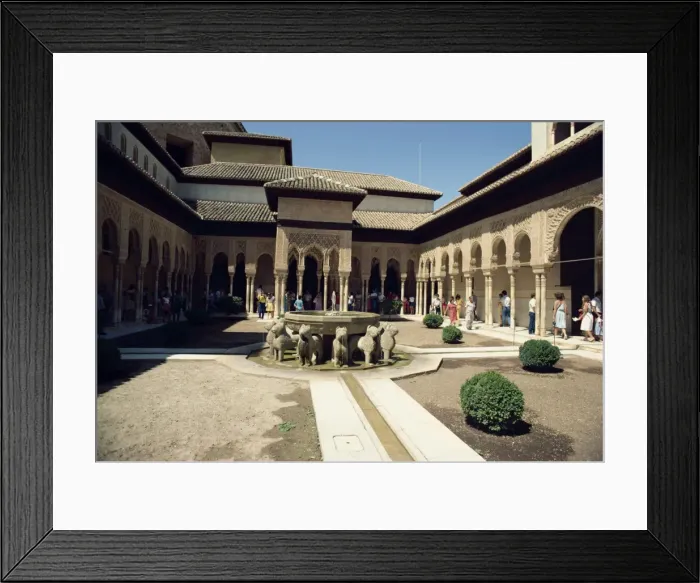 Framed Print : Court of the Lions