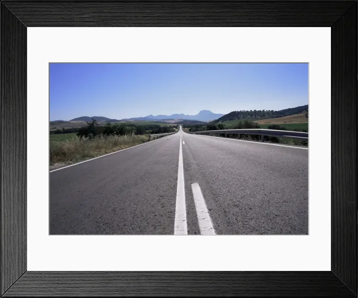 Framed Print : Road between Arcos de a Frontera and Grazalema Framed Print : Road between Arcos de a Frontera and Grazalema