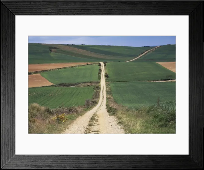 Framed Print : Grain fields between Najera and Azofra Framed Print : Grain fields between Najera and Azofra