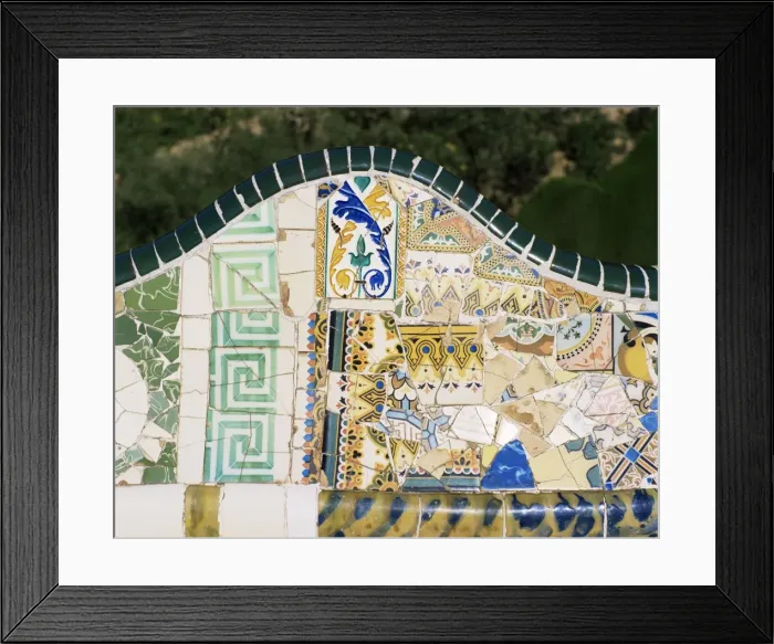 Framed Print : Gaudis mosaics Framed Print : Gaudis mosaics