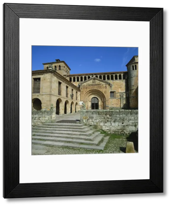 Framed Print : Romanesque Collegiate Church at Santillana del Mar Framed Print : Romanesque Collegiate Church at Santillana del Mar