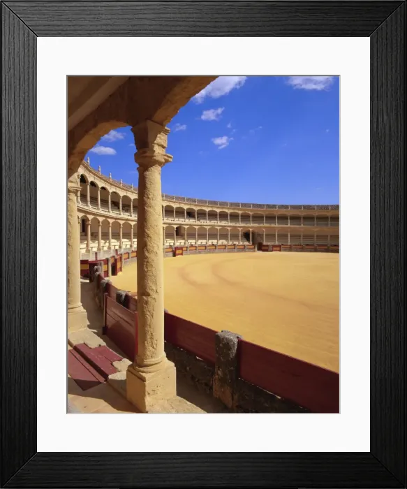 Framed Print : Plaza de Toros (bull ring) dating from 1785 Framed Print : Plaza de Toros (bull ring) dating from 1785
