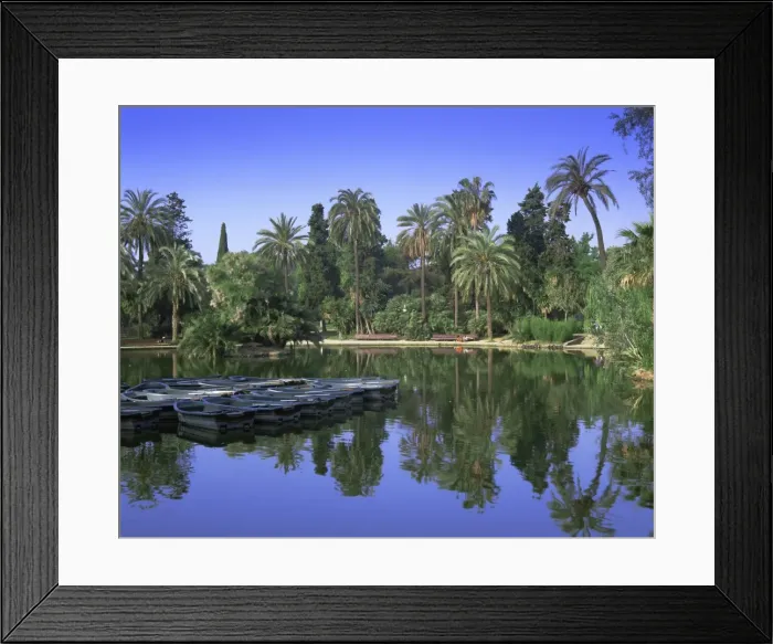 Framed Print : Ciutadella Park and boating lake Framed Print : Ciutadella Park and boating lake