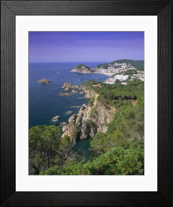 Framed Print : Elevated view towards Tossa de Mar Framed Print : Elevated view towards Tossa de Mar