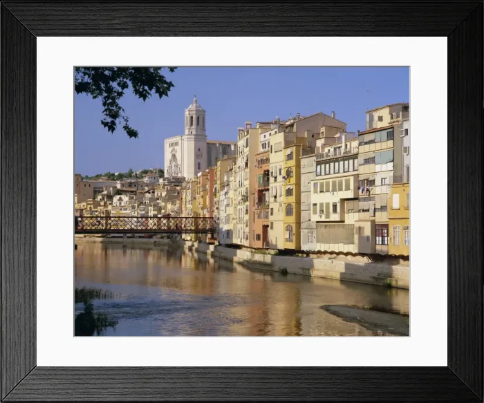 Framed Print : Medieval houses on the Onyar River Framed Print : Medieval houses on the Onyar River