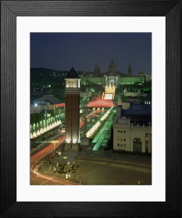Framed Print : High angle view over Placa d Espanya Framed Print : High angle view over Placa d Espanya