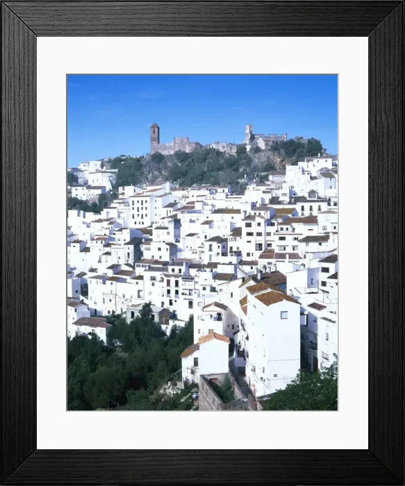 Framed Print : Casares, typical white town in Andalucia (Andalusia) Framed Print : Casares, typical white town in Andalucia (Andalusia)