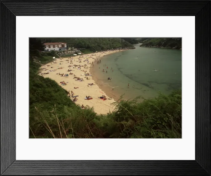 Framed Print : Playa de Poo