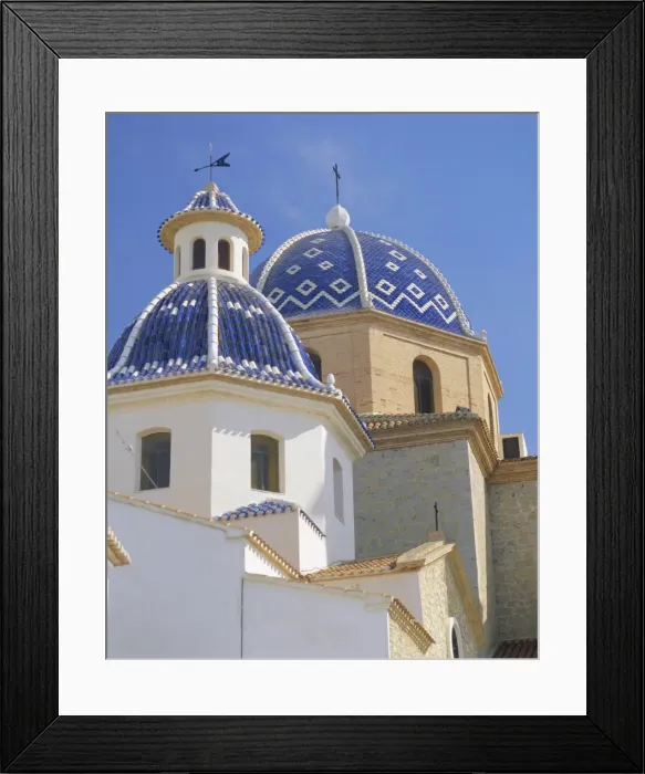 Framed Print : Church in Altea Framed Print : Church in Altea