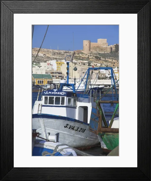 Framed Print : Port and Alcazaba Framed Print : Port and Alcazaba