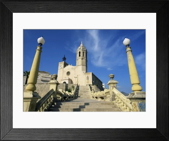 Framed Print : Seafront church Framed Print : Seafront church