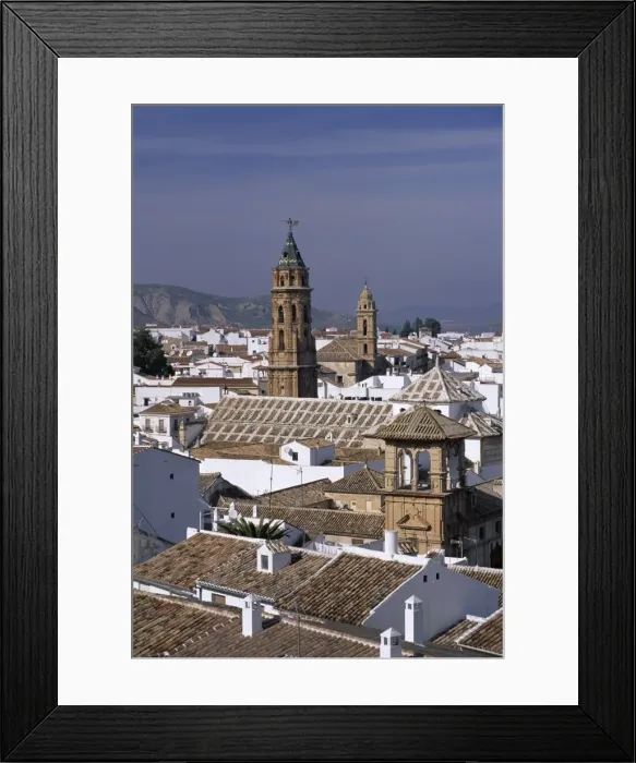 Framed Print : View of town from castle walls Framed Print : View of town from castle walls