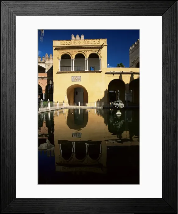 Framed Print : Mercurys Pool in the gardens of the Reales Alcazares (Alcazar) Framed Print : Mercurys Pool in the gardens of the Reales Alcazares (Alcazar)