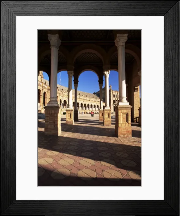 Framed Print : View through arches to the Palacio Espanol Framed Print : View through arches to the Palacio Espanol