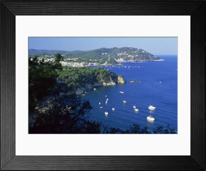 Framed Print : View to the north along the coast from Cap Roig Botanical Gardens Framed Print : View to the north along the coast from Cap Roig Botanical Gardens