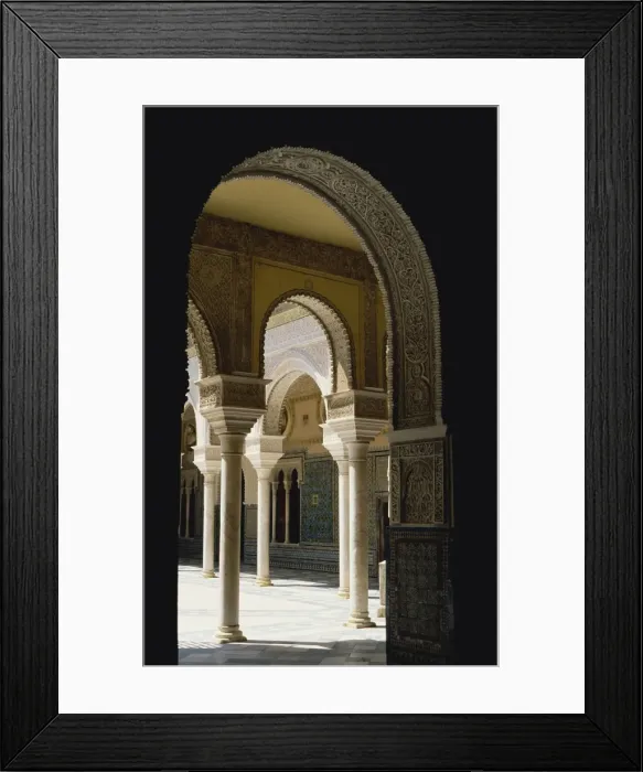 Framed Print : View through archway to the Patio Principal Framed Print : View through archway to the Patio Principal