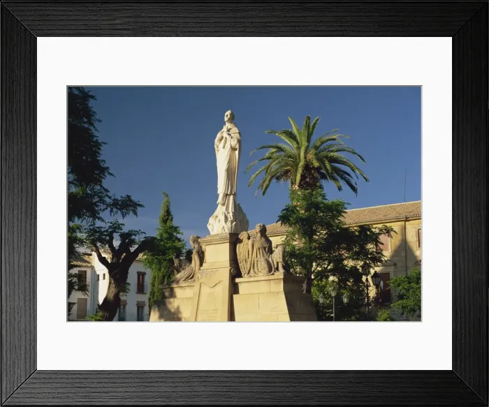 Framed Print : Monument to San Juan de la Cruz in Plaza del 1 de Mayo Framed Print : Monument to San Juan de la Cruz in Plaza del 1 de Mayo