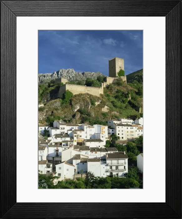 Framed Print : Castillo de la Yedra above the whitewashed village of Cazorla Framed Print : Castillo de la Yedra above the whitewashed village of Cazorla