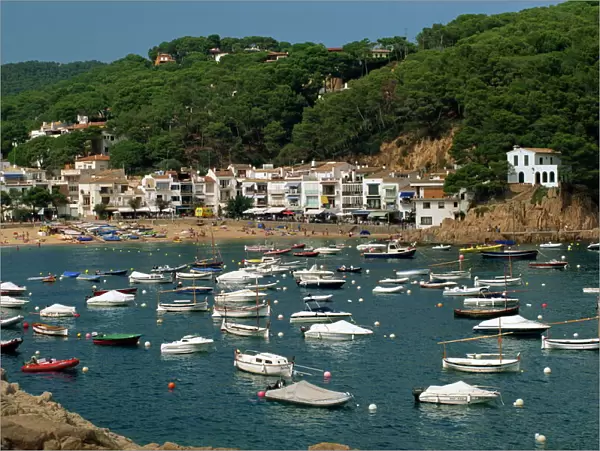 View across bay to village and beach