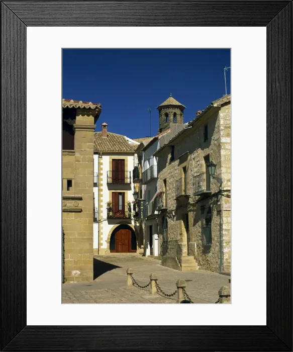 Framed Print : Corner of the Plaza del Populo (Plaza de los Leones) Framed Print : Corner of the Plaza del Populo (Plaza de los Leones)
