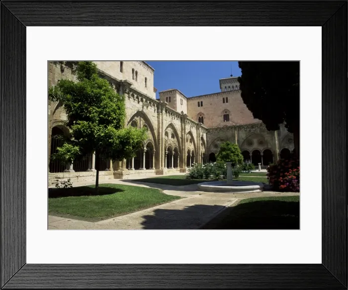 Framed Print : Cloister garden Framed Print : Cloister garden
