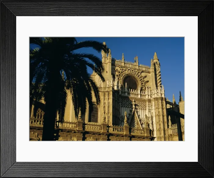 Framed Print : The south puerto (portal) of the Cathedral (1402-1506)